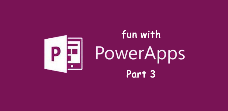 Fun with PowerApps part 3: my first PowerApp