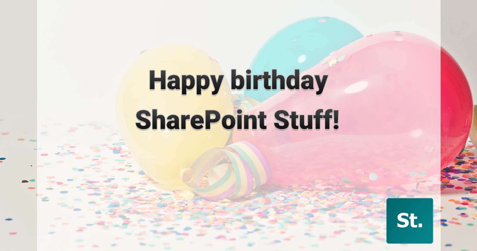 SharePoint Stuff turns three! new domain, plus site updates